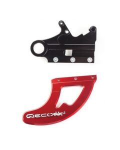 GECO REAR CALIPER MOUNT + SHARK FIN - RED FANTIC