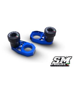 SM PROJECT SUPERMOTO AXLE BLOCKS KIT - BLUE