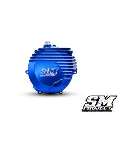 SM PROJECT CLUTCH COVER + OIL CAP - BLUE 