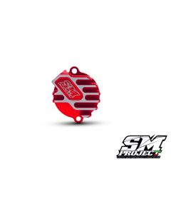 SM PROJECT FINNED OIL FILTER CAP CLUTCH SIDE - RED