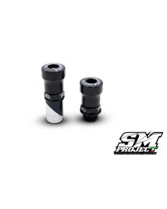 SM PROJECT FRONT WHEEL AXLE SLIDERS KIT - BLACK