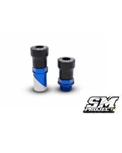 SM PROJECT FRONT WHEEL AXLE SLIDERS KIT - BLUE