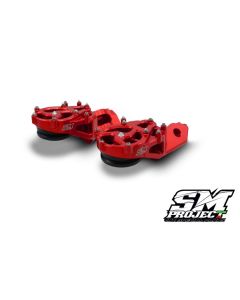 SM PROJECT SUPERMOTO FOOTPEGS - RED