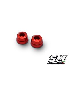 SM PROJECT ALUMINIUM HANDLEBAR SLIDERS - RED