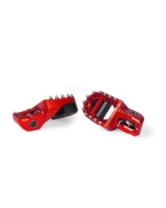 GECO 3D SUPERMOTO FOOTPEGS - RED HONDA