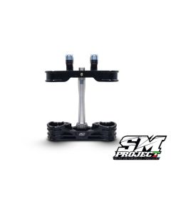 SM PROJECT SUPERMOTO TRIPLECLAMPS - BLACK HONDA