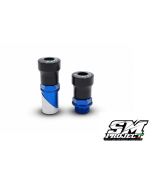 SM PROJECT FRONT WHEEL AXLE SLIDERS KIT - BLUE